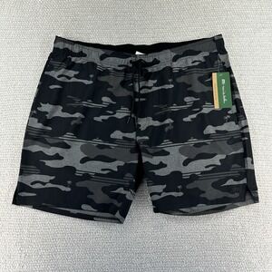Travis Mathew Shorts Mens 2XL 40" Black Camo Leader Board Stretch Quick Dry